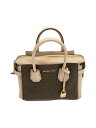 【中古】MICHAEL KORS◆MERCER/ベルテッドサッチェルMKシグネチャー/ショルダーバッグ/レザー/BRW/30S9GM9S【バッグ】(4)