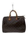 【中古】LOUIS VUITTON◆1)スピーディ30_モノグラム・キャンバス_BRW/PVC/BRW【バッグ】