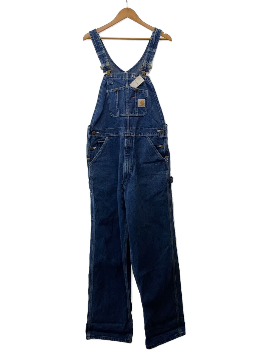 【中古】Carhartt◆オーバーオール/34/コットン/IDG/無地/5236072A【メンズウェア】