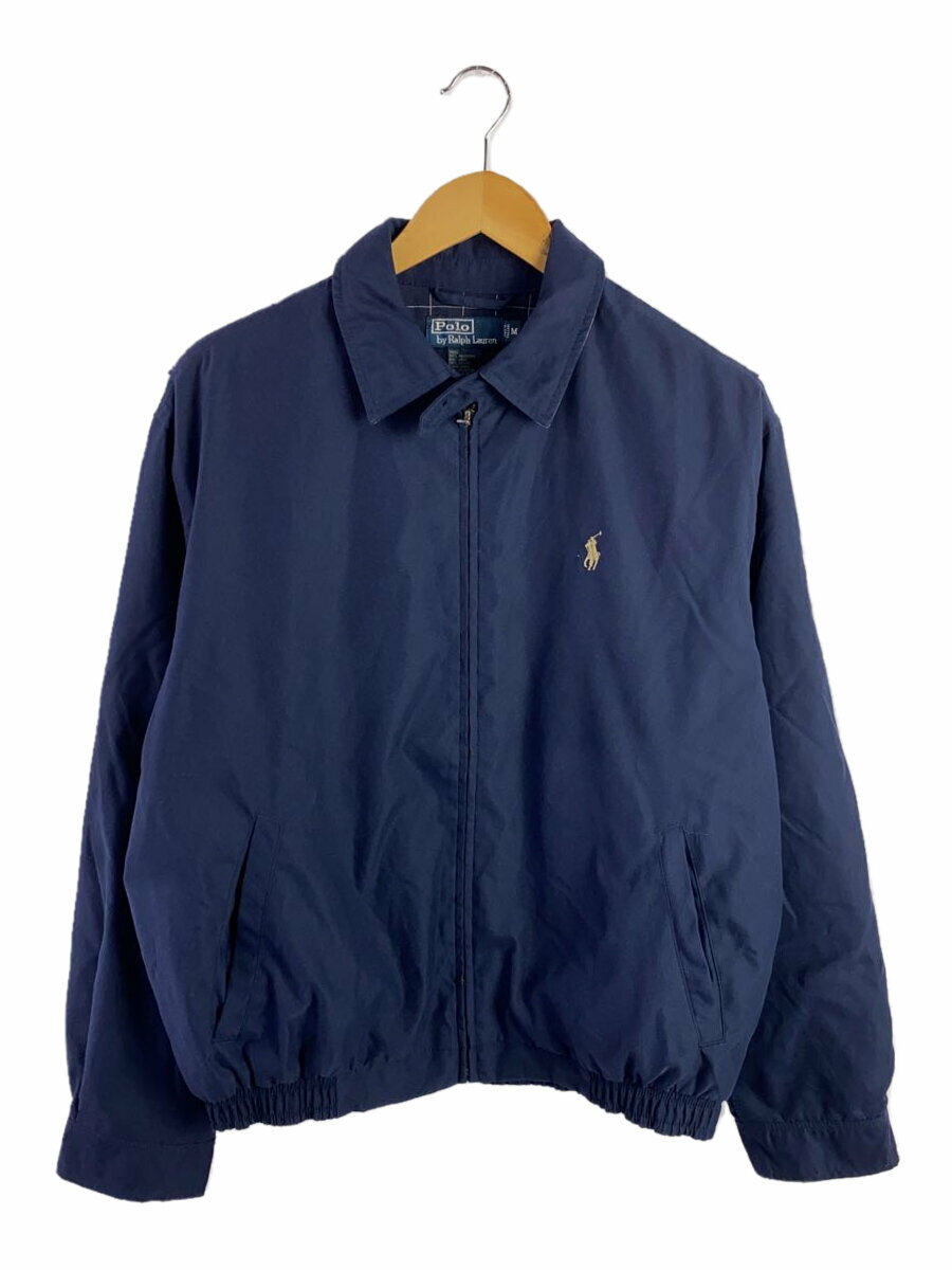 【中古】POLO RALPH LAUREN◆ジャケット/M/コットン/ネイビー【メンズウェア】