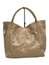 【中古】SEE BY CHLOE◆ハンドバッグ/レザー/BEG【バッグ】