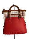 【中古】Maison Margiela◆ショルダーバッグ/牛革/RED/チェック/SB3WG0009【バッグ】(4)