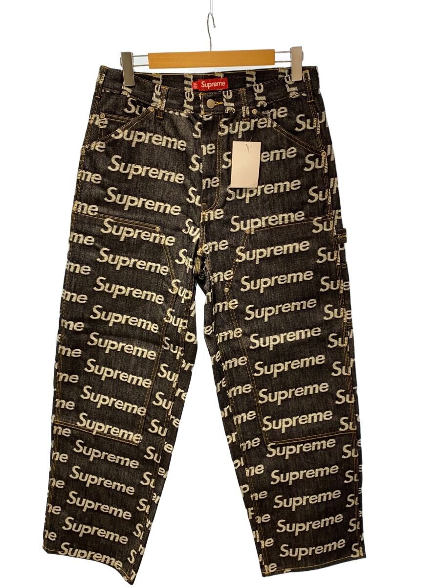 Supreme◆25FW/Jacquard Logos Double Knee Denim Painter Jean/32/デニム//