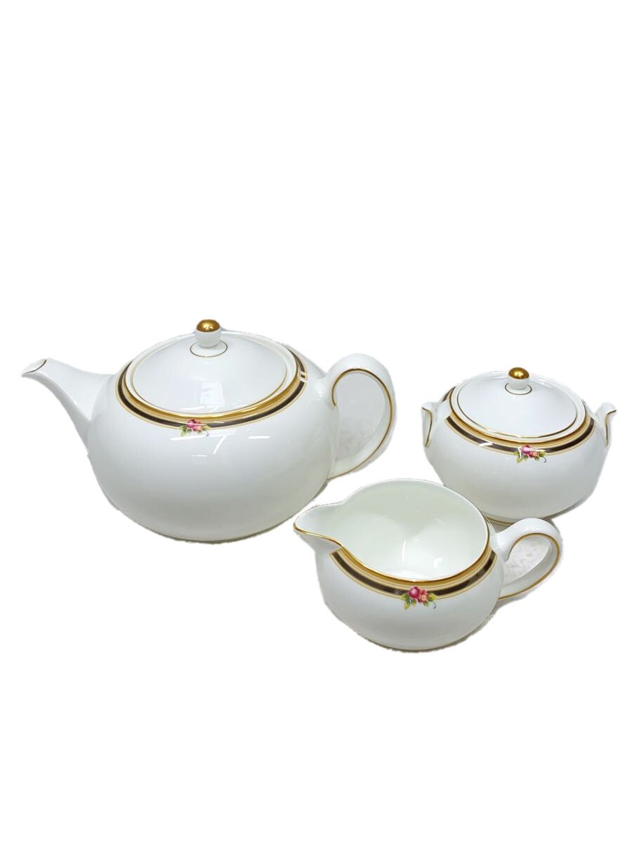 【中古】WEDGWOOD◆洋食器その他/3点セット/WHT【キッチン用品】