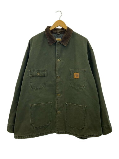 【中古】Carhartt◆USA製/ダッグ地/チョアコート/ワークジャケット/カバーオール/XXL/コットン/KHK//【メンズウェア】 【中古】Carhartt◆USA製/ダッグ地/チョアコート/ワークジャケット/カバーオール/XXL/コットン/KHK//【メンズウェア】