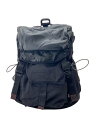 【中古】DIESEL◆リュック/ポリエステル/BLK/無地【バッグ】
