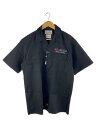 【中古】WACKO MARIA◆半袖シャツ/S/ポリエステル/BLK【メンズウェア】
