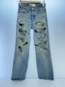 【中古】MOUSSY◆90S LOWRISE LOOSE STRAIGHT/ボトム/23/コットン/IDG【レディースウェア】