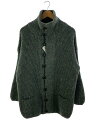 【中古】Dulyn knitwear/カーディガン(厚手)/M/ウール/GRN/グリーン【メンズウェア】