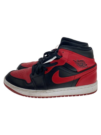 【中古】NIKE◆AIR JORDAN 1 MID_エアジョーダン 1 ミッド/26.5cm/RED【シューズ】 【中古】NIKE◆AIR JORDAN 1 MID_エアジョーダン 1 ミッド/26.5cm/RED【シューズ】