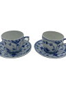 【中古】ROYAL COPENHAGEN◆カップ&ソーサー/4点セット/WHT【キッチン用品】