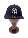 【中古】NEW ERA◆キャップ/7 1/8/コットン/NVY/無地/メンズ/13554936/ヤンキース【服飾雑貨他】