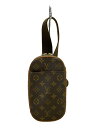【中古】LOUIS VUITTON◆ポシェット・ガンジュ_モノグラム・キャンバス_BRW/キャンバス/BRW/モノグラム//【バッグ】