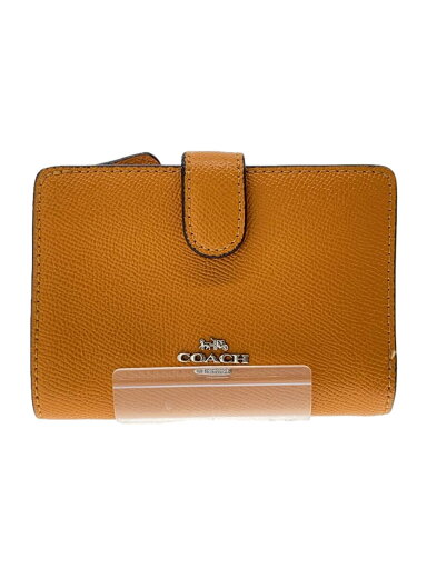 【中古】COACH◆ミディアム・コーナージップ・ウォレット/レザー/ORN/レディース【服飾雑貨他】 【中古】COACH◆ミディアム・コーナージップ・ウォレット/レザー/ORN/レディース【服飾雑貨他】