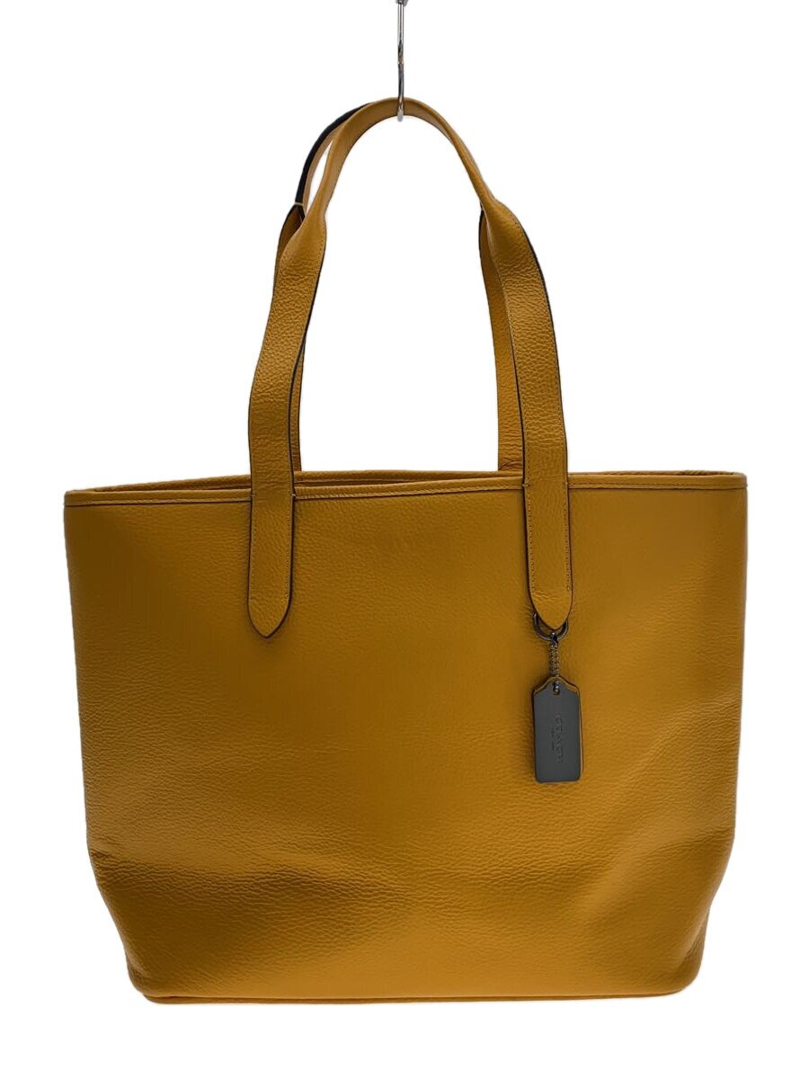 Rakuten - 【中古】COACH◆サリバントート/トートバッグ/レザー/YLW/C9876【バッグ】