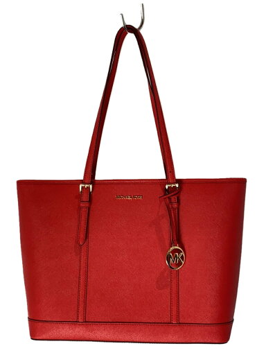 【中古】MICHAEL KORS◆トートバッグ/--/RED/無地/35F0GTVT9L【バッグ】 【中古】MICHAEL KORS◆トートバッグ/--/RED/無地/35F0GTVT9L【バッグ】