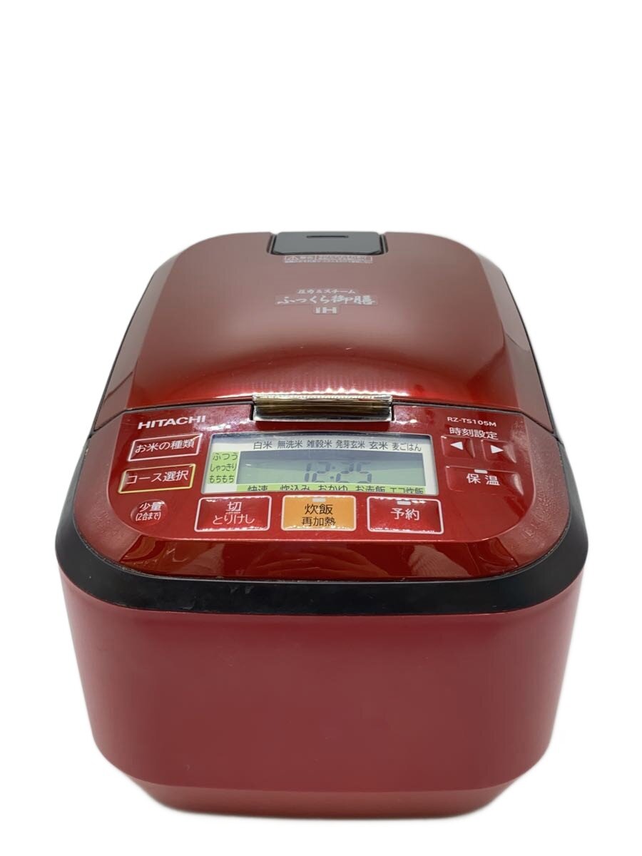 HITACHI IH炊飯器 RZ-TS105M 赤 2022年製 日立 炊飯器 IHジャー炊飯器 5.5合炊き 再生品 ルビーレッド RZ