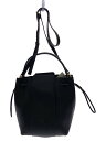 【中古】ROPE◆ROPE/ショルダーバッグ/レザー/ブラック/無地【バッグ】
