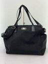 【中古】kate spade new york◆トートバッグ/ナイロン/BLK/無地【バッグ】