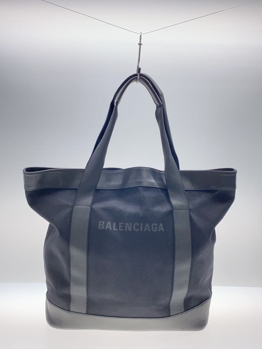 BALENCIAGA - 【中古】BALENCIAGA◆BALENCIAGA バレンシアガ トートバッグ/BLK/374767【バッグ】