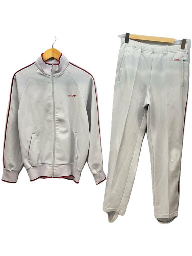 【中古】adidas◆西ドイツ製/デサント社/ジャージ/セットアップ/L/ポリエステル/GRY/トラックジャケット【メンズウェア】 【中古】adidas◆西ドイツ製/デサント社/ジャージ/セットアップ/L/ポリエステル/GRY/トラックジャケット【メンズウェア】
