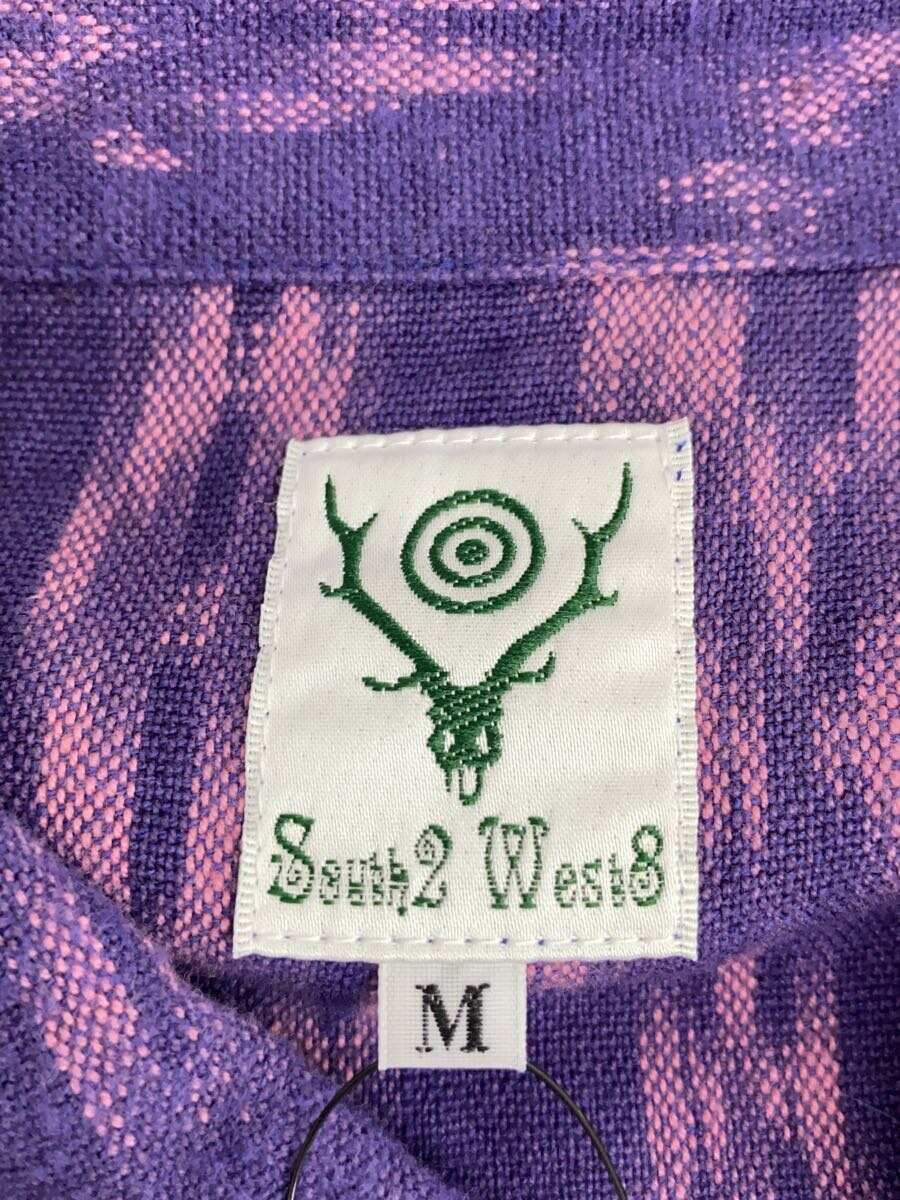 【中古】South2 West8(S2W8)◆長袖シャツ/M/コットン/PUP/HM866/使用感毛玉有【メンズウェア】
