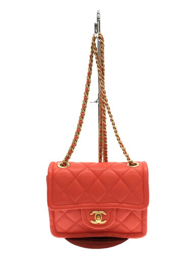 【中古】CHANEL◆ミニマトラッセ/シングルフラップ/キャビアスキン/チェーンショルダーバッグ/レザー/ピンク【バッグ】 【中古】CHANEL◆ミニマトラッセ/シングルフラップ/キャビアスキン/チェーンショルダーバッグ/レザー/ピンク【バッグ】