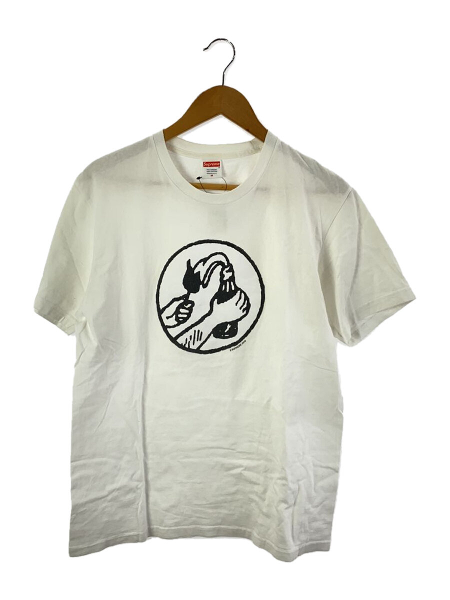 【中古】Supreme◆Tシャツ/M/コットン/WHT【メンズウェア】