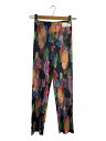 【中古】PLEATS PLEASE ISSEY MIYAKE◆D2/プリ-ツパンツ/ボトム/2/ポリエステル/マルチカラー/総柄/PP71-JF409【レディー...