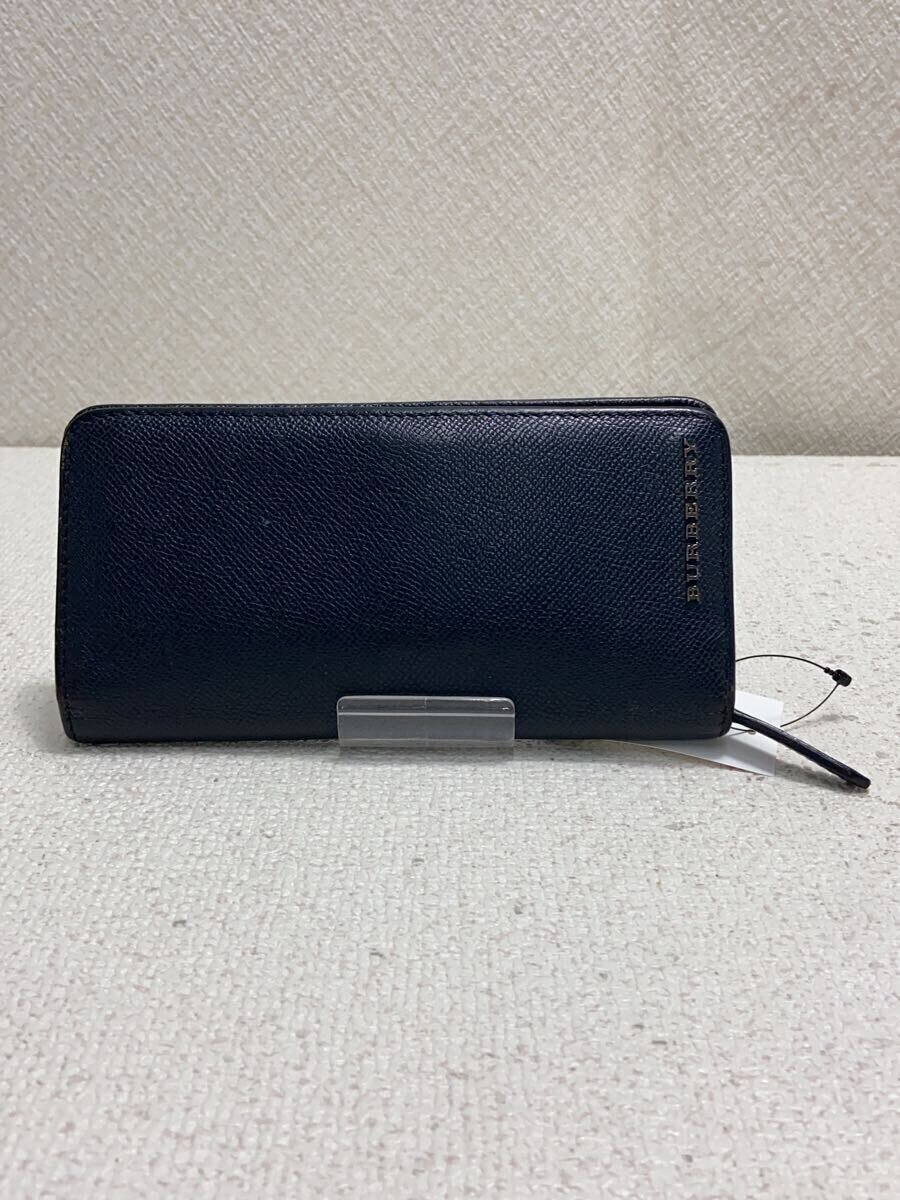 【中古】BURBERRY◆長財布/--/NVY/メンズ【服飾雑貨他】