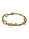 【中古】Christian Dior◆DIOR PARISロゴブレスレット/GLD/レディース【服飾雑貨他】
