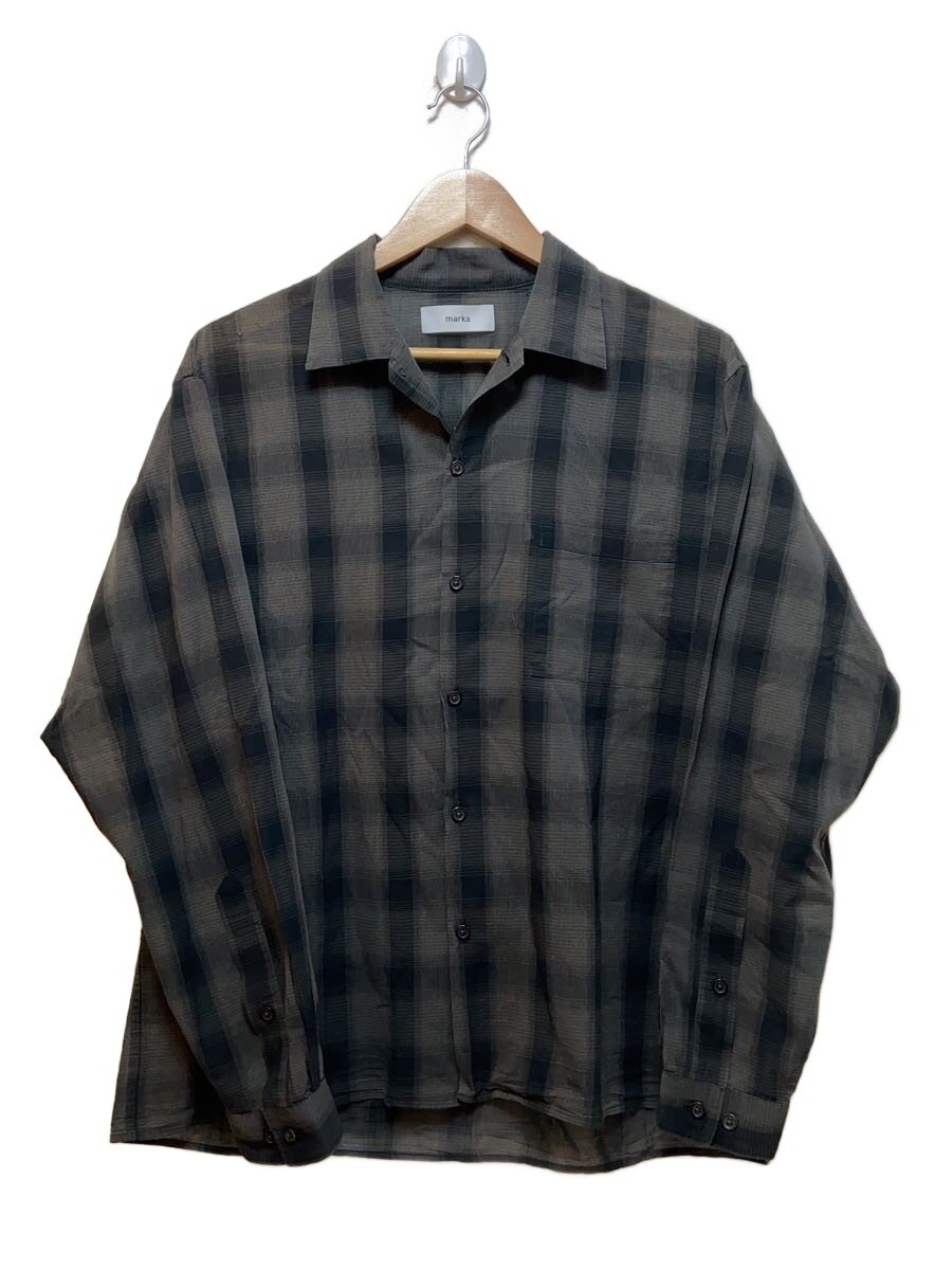 Rakuten - 【中古】marka◆長袖シャツ/2/コットン/グレー/チェック/M25A18SH01C【メンズウェア】