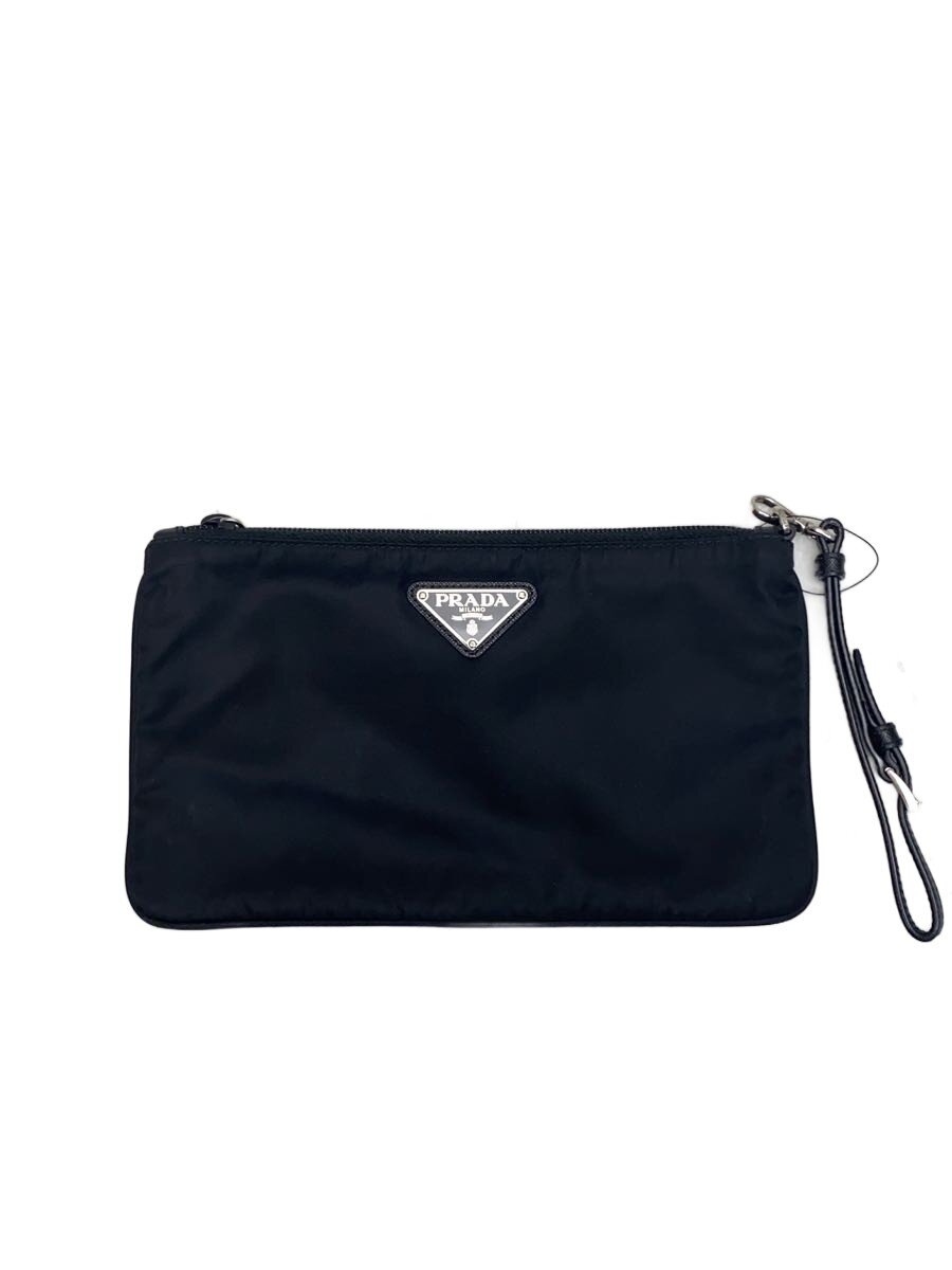 【中古】PRADA◆ポーチ/ナイロン/BLK/1NH545//【バッグ】