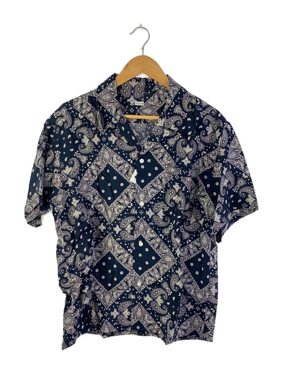 【中古】SEQUEL◆半袖シャツ/M/レーヨン/NVY/ペーズリー/SQ-23SS-SH-03【メンズウェア】