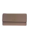 【中古】kate spade new york◆長財布/レザー/PNK/無地/レディース//【服飾雑貨他】(4)