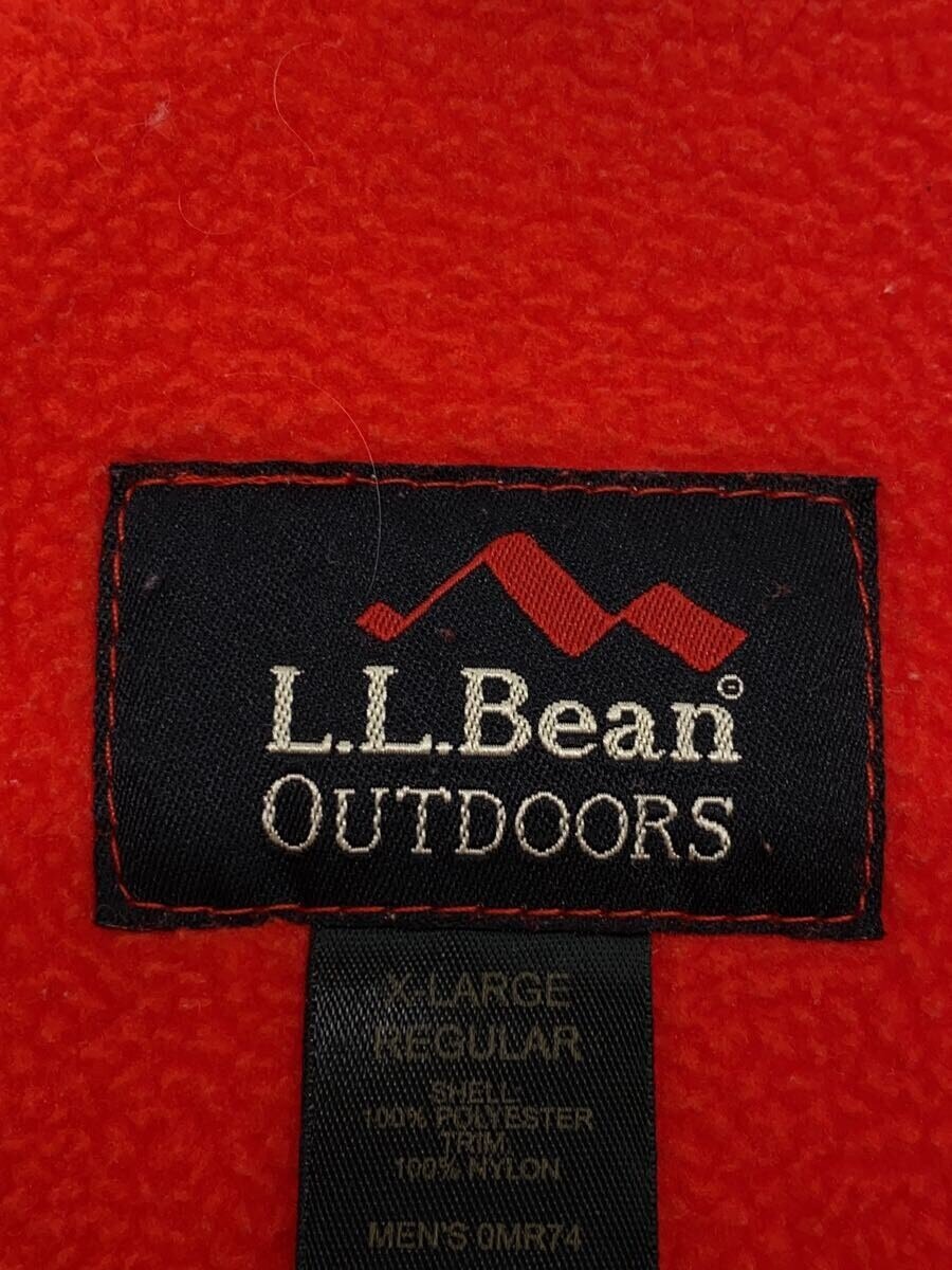 【中古】L.L.Bean◆フリースベスト/XL/ポリエステル/RED【メンズウェア】