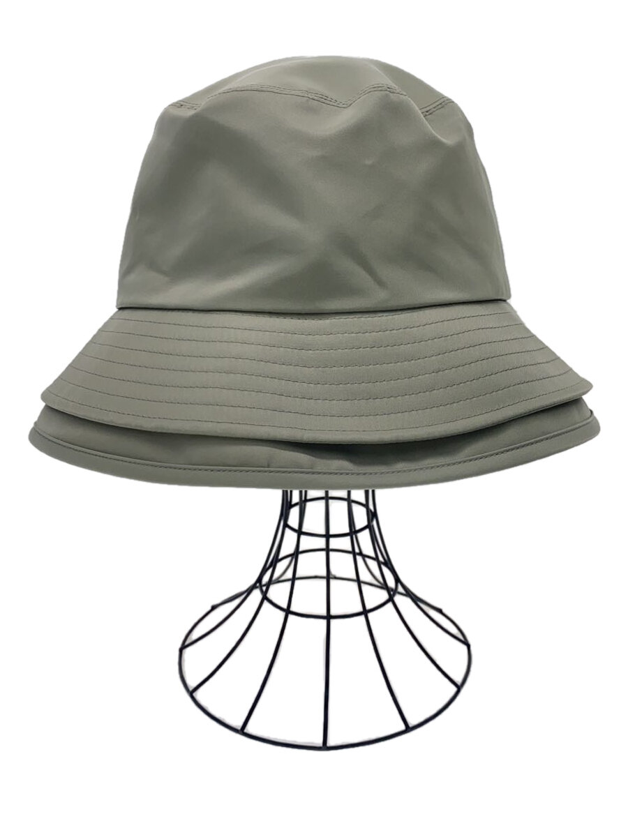 【中古】sacai◆23SS/NYLON TWILL DOUBLE BRIM HAT/バケットハット/サイズ3/ナイロン/KHK//【服飾雑貨他】