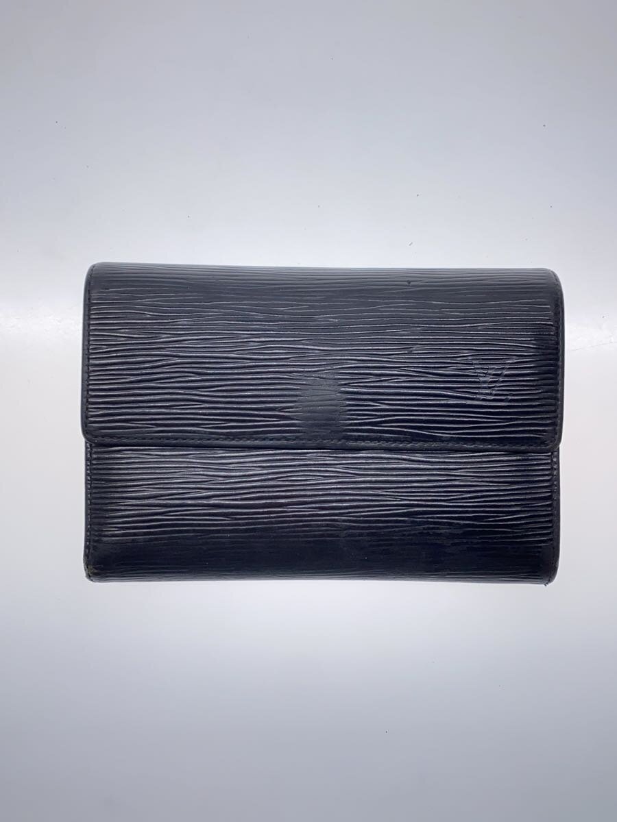 其它 - 【中古】LOUIS VUITTON◆ポルト・トレゾール・エテュイ・パピエ_エピ_BLK/レザー/BLK/レディース【服飾雑貨他】