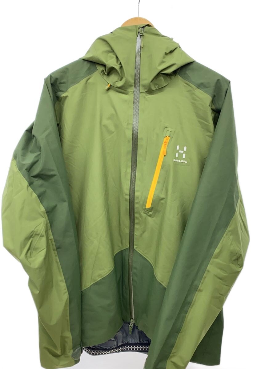 【中古】HAGLOFS◆ウェアー/L/GRN/602979/NIVA JACKE【スポーツ】