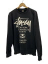 【中古】STUSSY◆スウェット/L/コットン/BLK/3913614【メンズウェア】