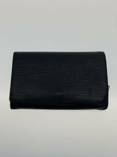 【中古】LOUIS VUITTON◆ポルト・フォイユ・トレゾール_エピ_BLK/レザー/BLK/メンズ//【服飾雑貨他】 【中古】LOUIS VUITTON◆ポルト・フォイユ・トレゾール_エピ_BLK/レザー/BLK/メンズ//【服飾雑貨他】