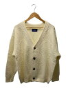 【中古】Keboz◆カーディガン(厚手)/L/アクリル/WHT【メンズウェア】(4)