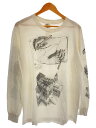 【中古】90s/M.C. Escher/USA製/ANDAZIA/長袖Tシャツ/L/コットン/WHT//【メンズウェア】