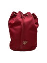 【中古】PRADA◆ポーチ/ナイロン/RED【バッグ】(4)