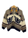 【中古】FRON ENTERPRISES LTD◆カウチン/カーディガン(厚手)/--/ウール/GRY【メンズウェア】
