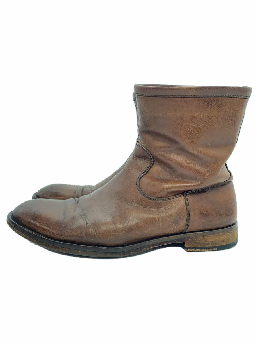 【中古】PADRONE◆ペコスブーツ/41/ブラウン【シューズ】