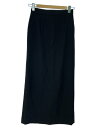 【中古】ENFOLD◆ロングスカート/38/ウール/BLK/300EA131-0410【レディースウェア】