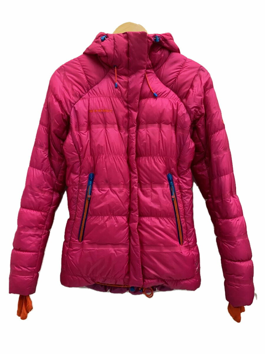 【中古】MAMMUT◆ダウンジャケット/S/ナイロン/PNK/無地/1010-12650【レディースウェア】