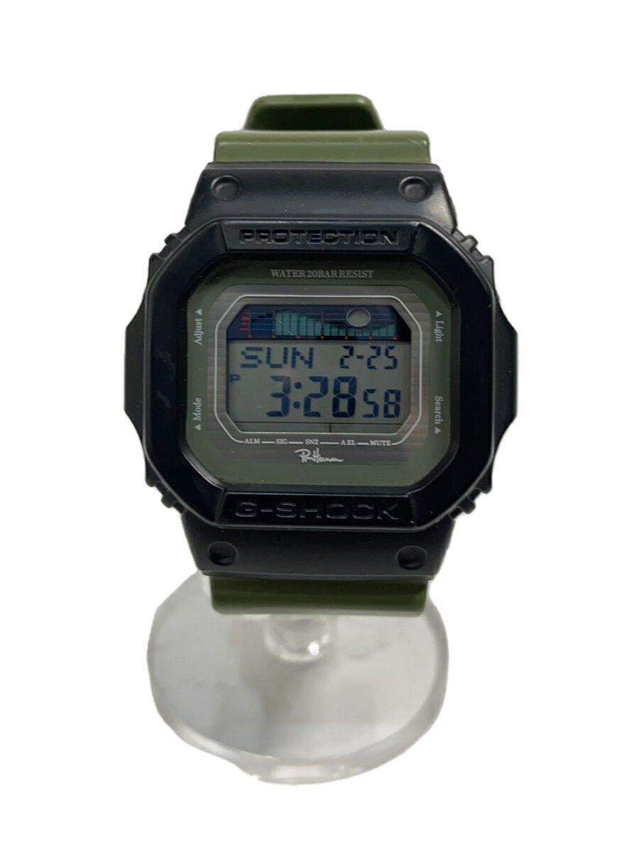 【中古】CASIO◆クォーツ腕時計/デジタル/ラバー/KHK/GLX-5600【服飾雑貨他】