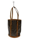 【中古】LOUIS VUITTON◆バケットGM_モノグラム・キャンバス_BRW/PVC/BRW【バッグ】(4)